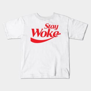 Stay Woke (red) Kids T-Shirt